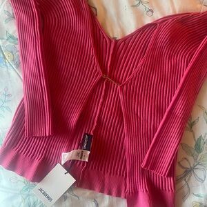 Jacquemus La Mailed Pralu Longue in Pink, SIZE 40